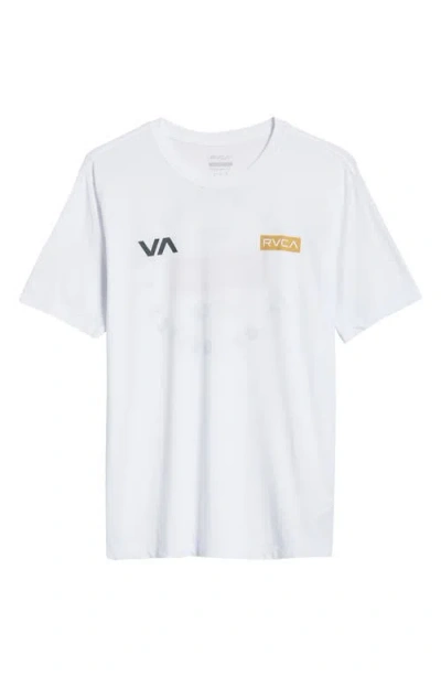 Rvca Balance Graphic T-shirt In Antique White