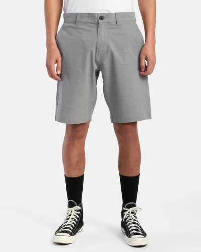 Rvca Balance Hybrid Short In  Black In Gray