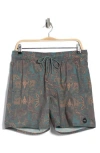 Rvca Barnes Swim Trunks In Green