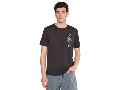 Rvca Barron Venom Short Sleeve In Black