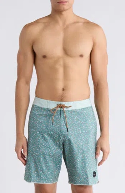 Rvca Baseline Swim Trunks In Blue