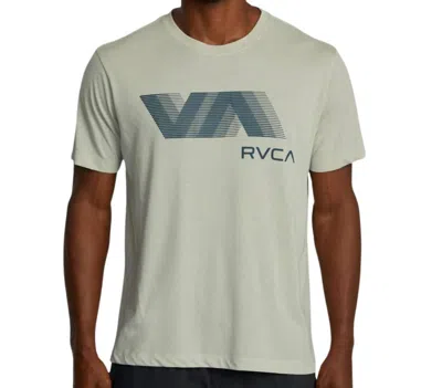 Rvca Blur Athletic Tee In Chalk In White