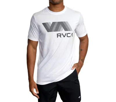 Rvca Blur Athletic Tee In White