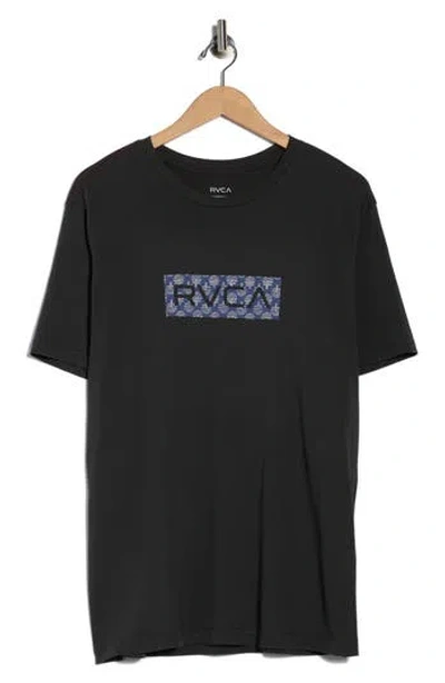Rvca Box Fill Graphic T-shirt In Black