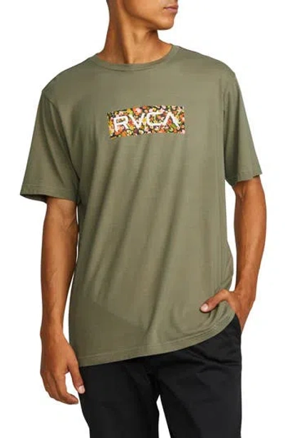 Rvca Box Fill Graphic T-shirt In Green