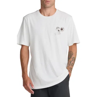 Rvca Bryce Bloom Graphic T-shirt In White
