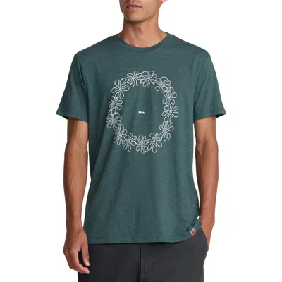 Rvca Bryce Lei Graphic T-shirt In Green