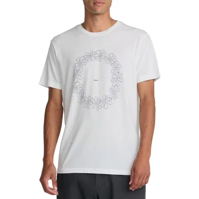 Rvca Bryce Lei Graphic T-shirt In White