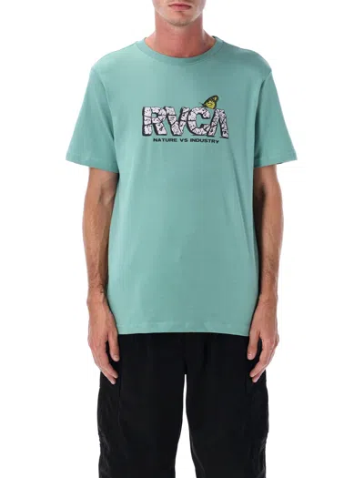 Rvca Butterfly Fx Organic Cotton T-shirt In Gold