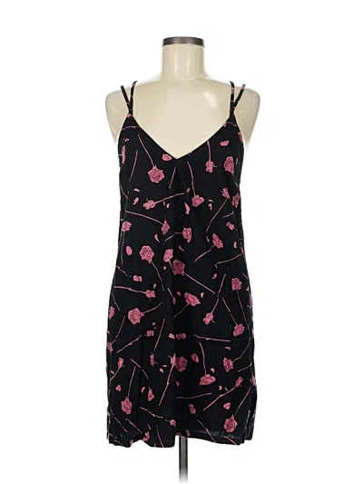 Pre-owned Rvca Casual Dress In Black