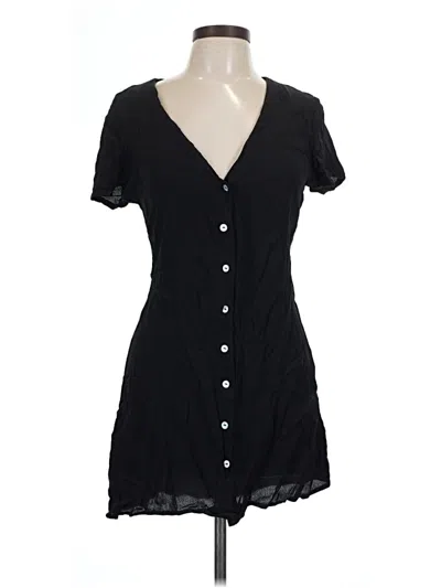 Pre-owned Rvca Casual Dress In Black
