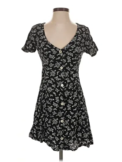 Pre-owned Rvca Casual Dress In Black