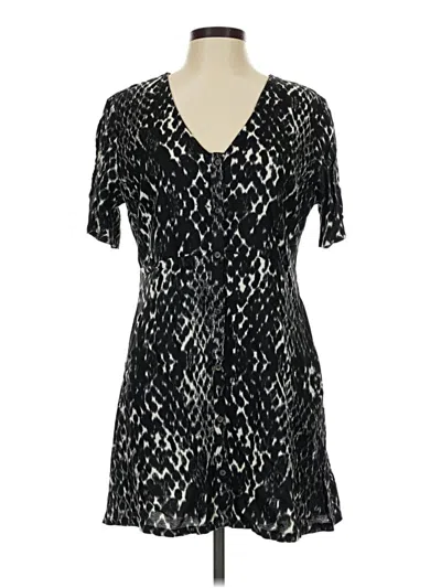 Pre-owned Rvca Casual Dress In Black