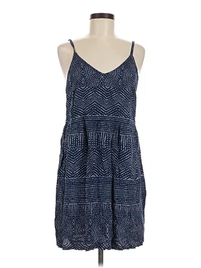Pre-owned Rvca Casual Dress In Blue