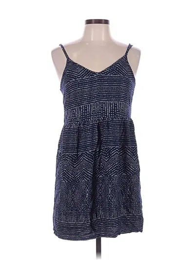 Pre-owned Rvca Casual Dress In Blue
