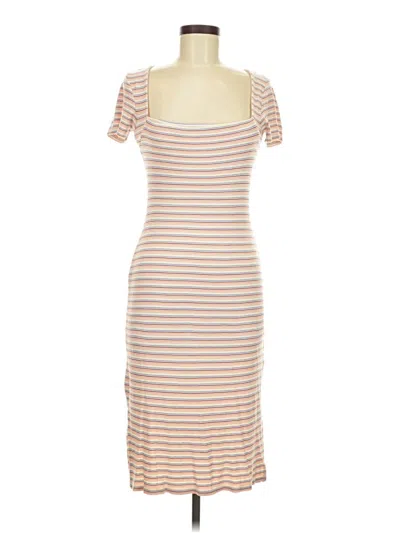 Pre-owned Rvca Casual Dress In Brown