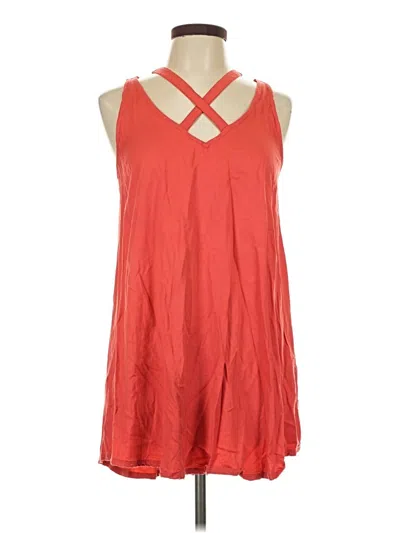 Pre-owned Rvca Casual Dress In Orange