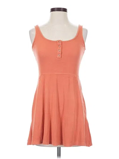 Pre-owned Rvca Casual Dress In Orange