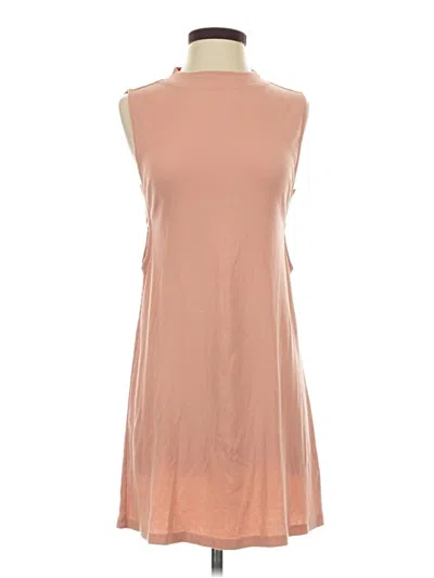 Pre-owned Rvca Casual Dress In Tan