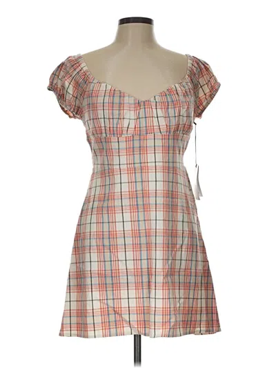 Rvca Casual Dress In Tan