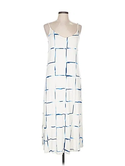 Pre-owned Rvca Casual Dress In White