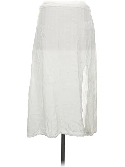 Pre-owned Rvca Casual Skirt In White