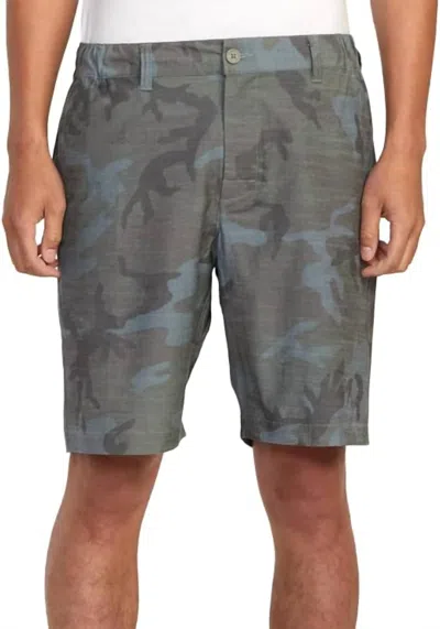 Rvca Coastal Hybrid Short In Camo In Green