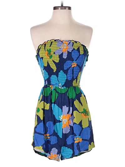 Pre-owned Rvca Cocktail Dress In Blue
