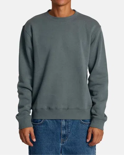 Rvca Crew Sweat Dayshift Sweatshirt In Balsam Green