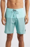 RVCA CURRENT STRIPE WATER REPELLENT BOARD SHORTS