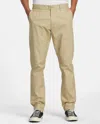 Rvca Dagger Slim Straight Fit Chino Pants In Khaki In Green
