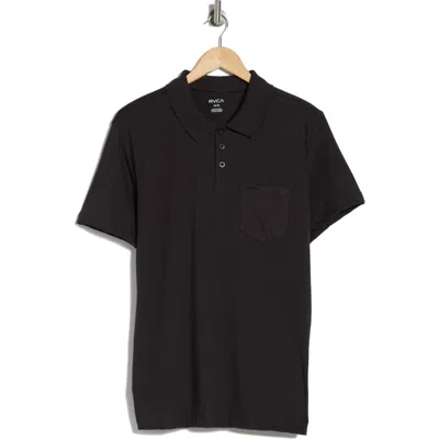Rvca Day Dream Polo In Black