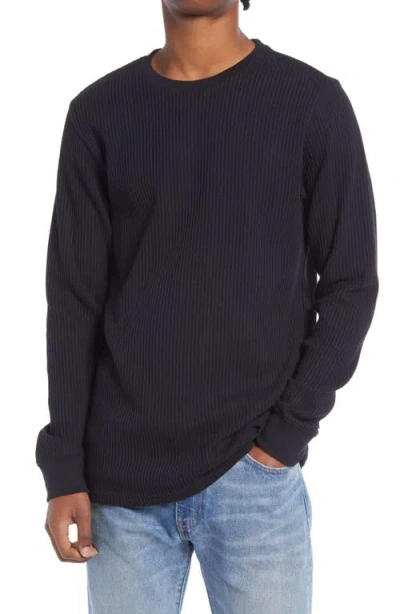 Rvca Day Shift Thermal Long Sleeve T-shirt In Black