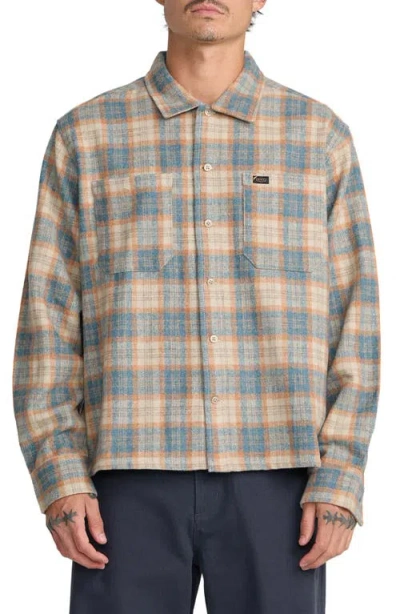 Rvca Dayshift Flannel Button-up Shirt In Multi