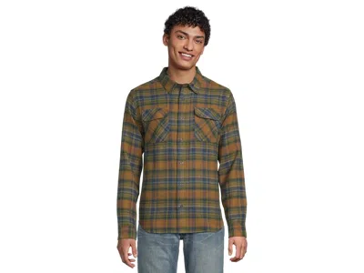 Rvca Dayshift Flannel Long Sleeve In Green