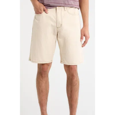 Rvca Dayshift Relaxed Fit Five-pocket Shorts In Neutral