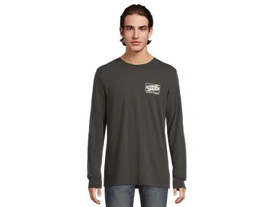 Rvca Deep Dive Long Sleeve Men's T Shirt Pirate Black: Sm