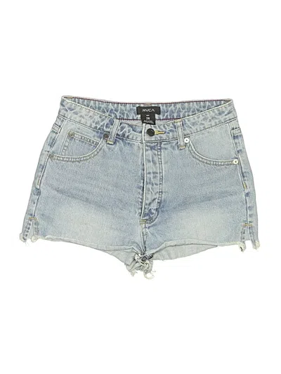 Pre-owned Rvca Denim Shorts In Blue