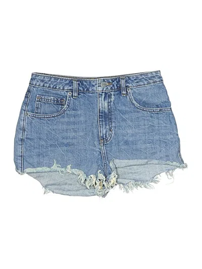 Pre-owned Rvca Denim Shorts In Blue