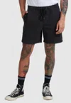 Rvca Escape Elastic 17" Walkshort In Black In Black