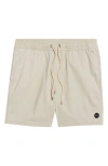 Rvca Escape Solid Shorts In Neutral