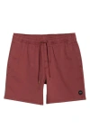 Rvca Escape Solid Shorts In Brown