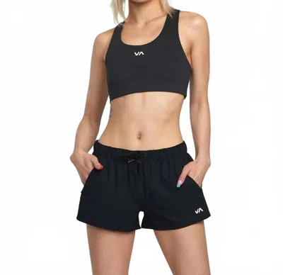 Rvca Essential Low Rise Yogger Short In Black