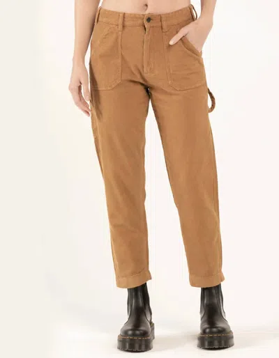 Rvca Evolution Corduroy Pants In Camel In Brown