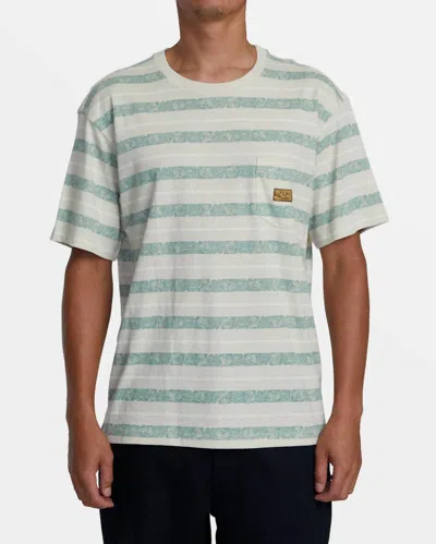 Rvca Exotica Crewneck Short Sleeve Tee In Latte In Multi
