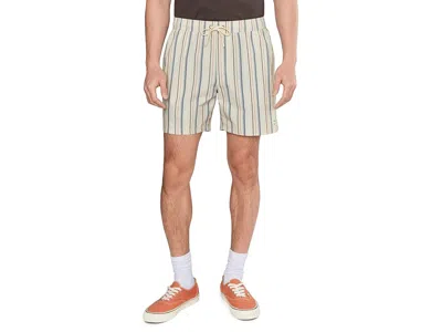 Rvca Exotica Seersucker Elastic 17 Men's Shorts Light Khaki: 2xl One Size In Multi
