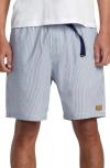 RVCA EXOTICA STRIPE RECYCLED POLYESTER BLEND SHORTS