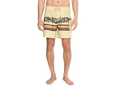 Rvca Exotica Trunk 17 Men's Shorts Butter: 33 One Size In Neutral