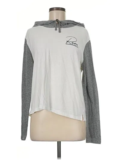 Pre-owned Rvca Fleece Jacket In Gray