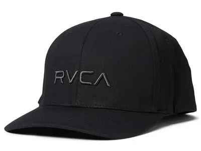 Rvca Flex Fit Caps Black: Sm/md